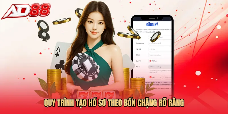 Quy trình tạo hồ sơ theo bốn chặng rõ ràng